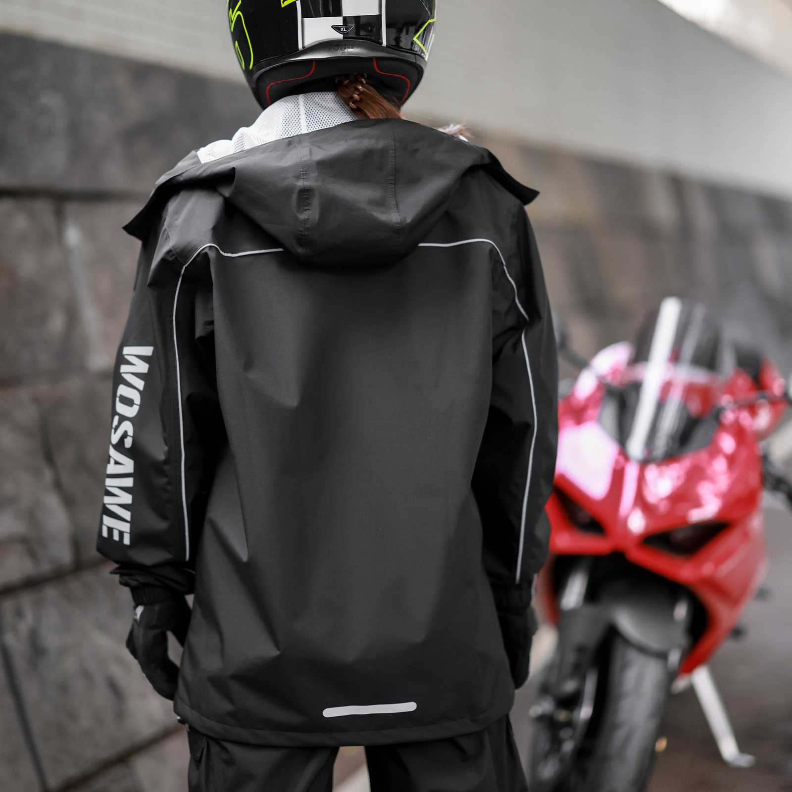WOSAWE Motorcycle Raincoat Men - Fishing Rain Suit recensie en prijs