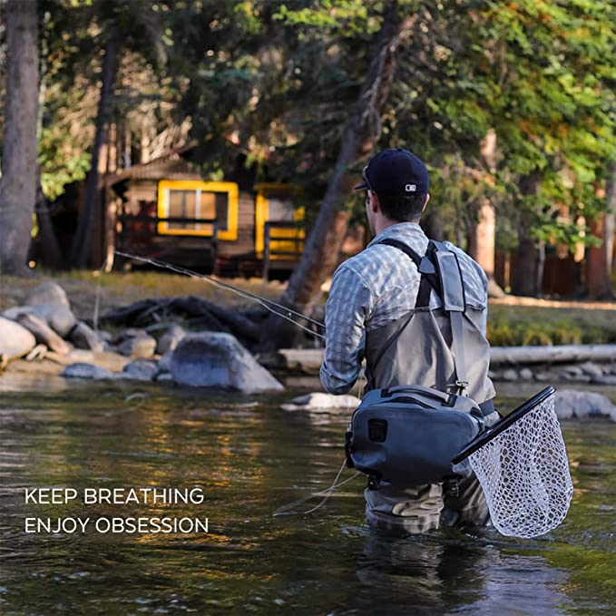 Men's Fly Fishing Waders Three - Fishing Pants Waterproof recensie en prijs