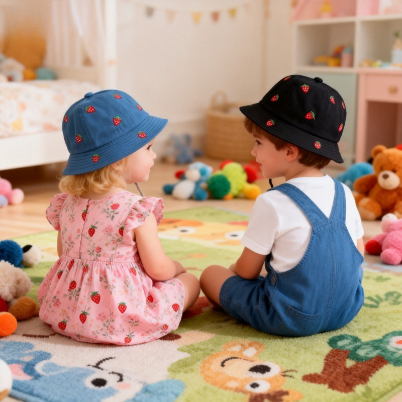 Girl Fisherman Hat with Strawb - Fishing Hat recensie en prijs