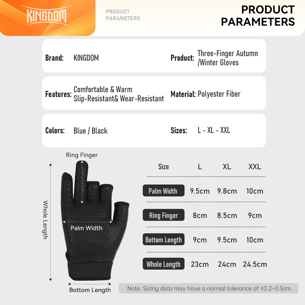 Kingdom Warm Winter Fishing Gl - Fishing Gloves recensie en prijs