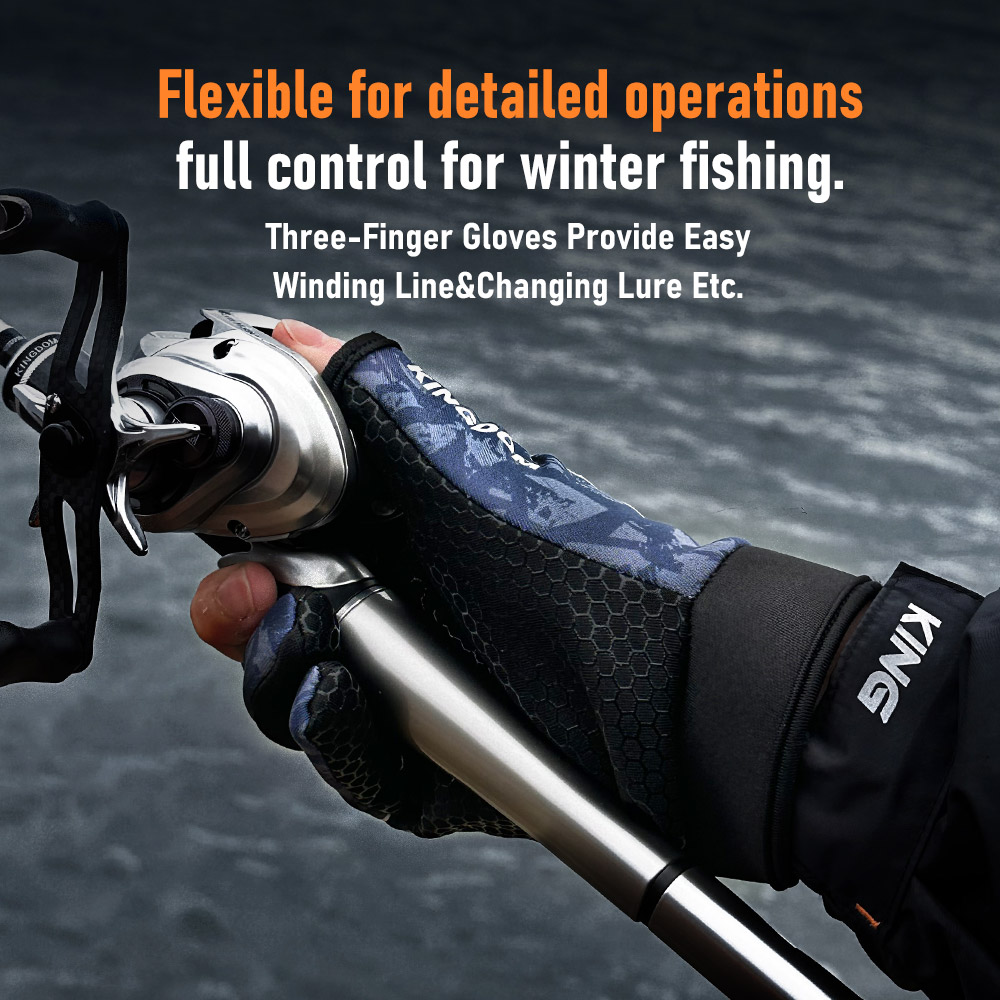 Kingdom Warm Winter Fishing Gl - Fishing Gloves recensie en prijs