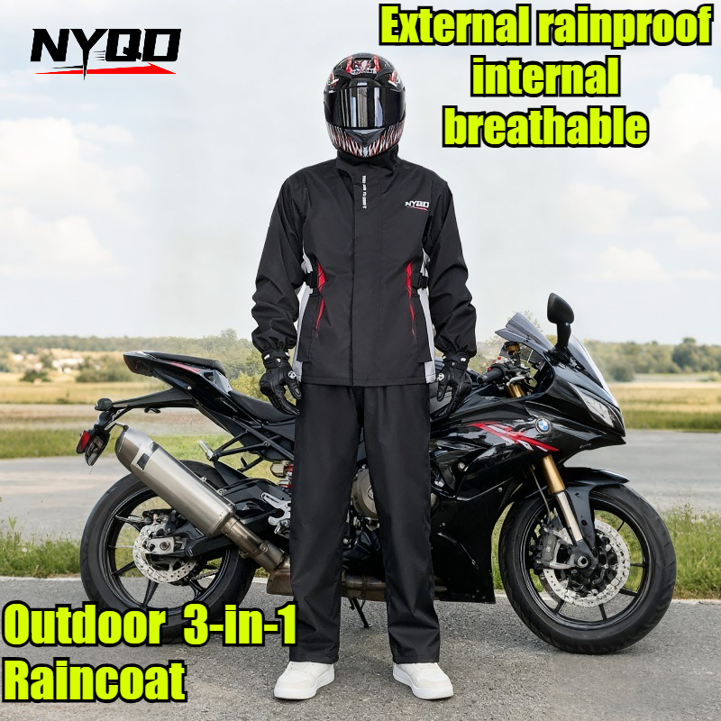 Motorcycle Raincoat Suit Men U - Fishing Jacket Waterproof recensie en prijs