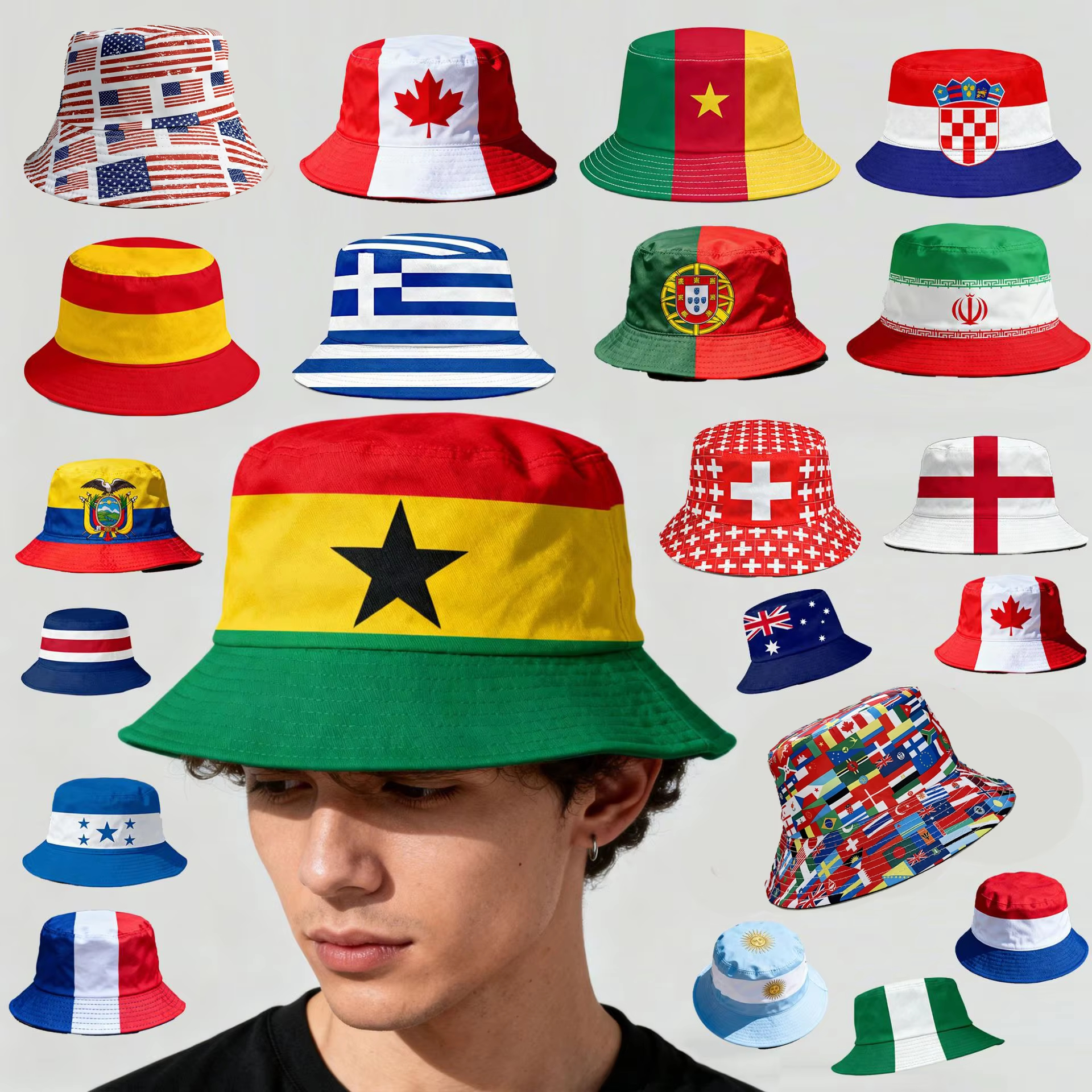 26 Countries National Flag Buc - Fishing Hat recensie en prijs