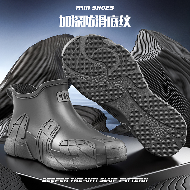 Men Short Outdoor Rubber Rain  - Fishing Boots recensie en prijs